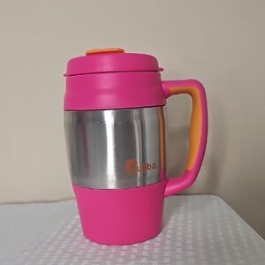 Bubba Pink / Orange Silver 34 Oz. Travel Mug